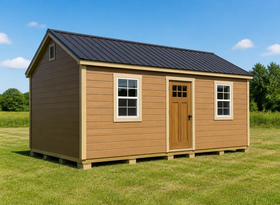 Cabin — 8x16 – 16x40 building from Premier Portable Buildings, sold by Oronoco Buildings LLC