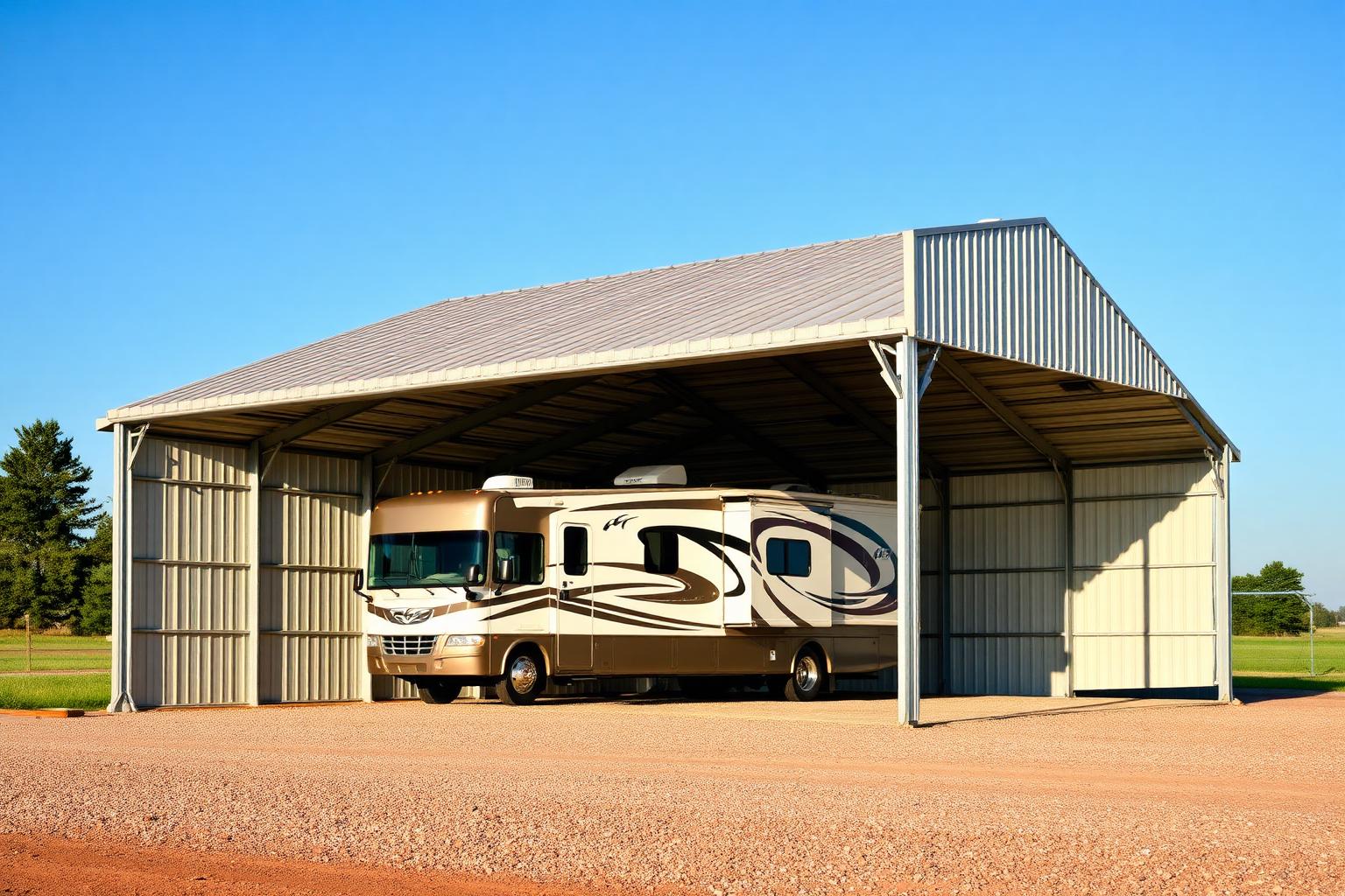 Agricultural RV Covers — Tall custom sizes building from United Metal Buildings, sold by Oronoco Buildings LLC